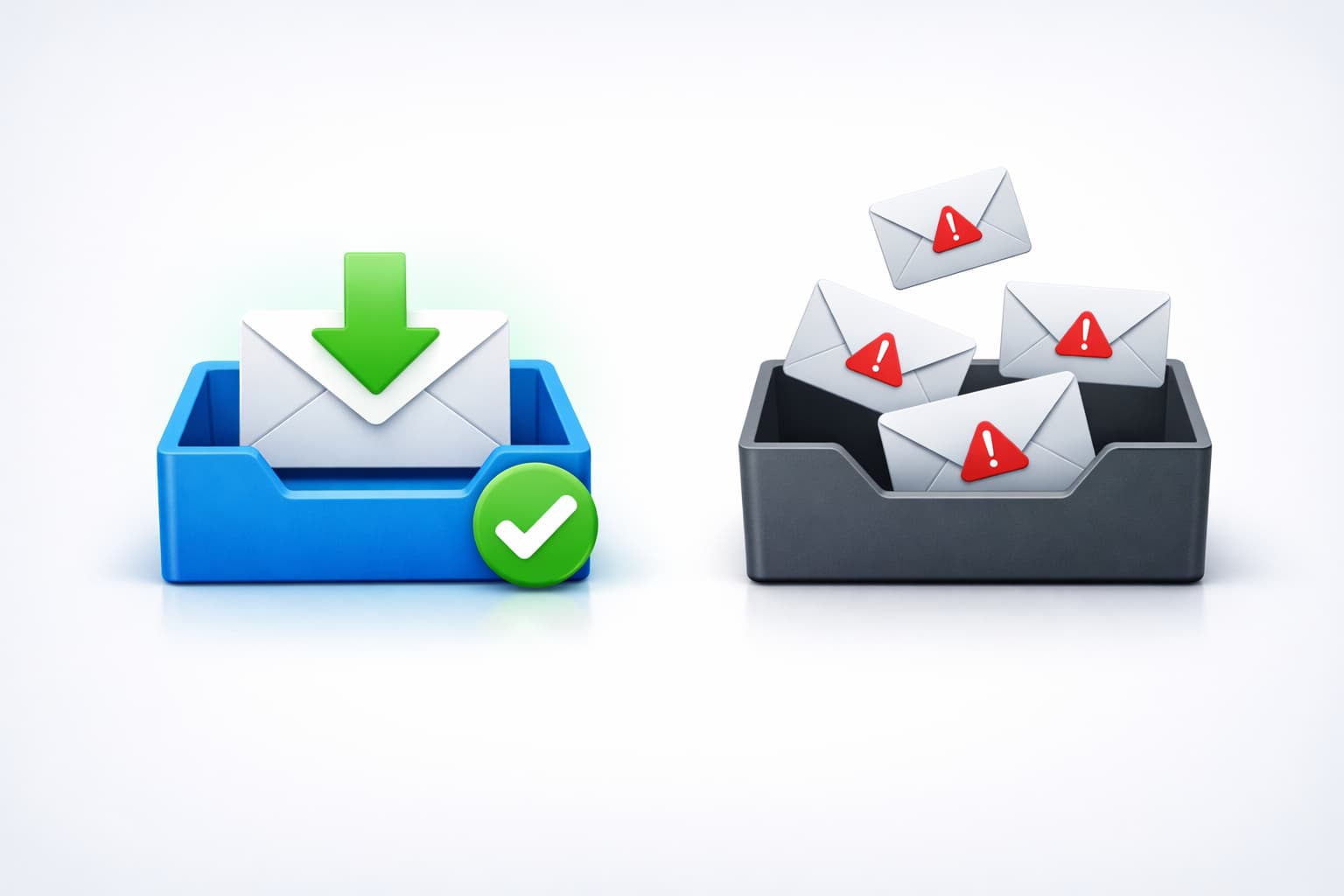 Toplu email gönderiminde inbox’a ulaşan mail ile spam klasörüne düşen mailler