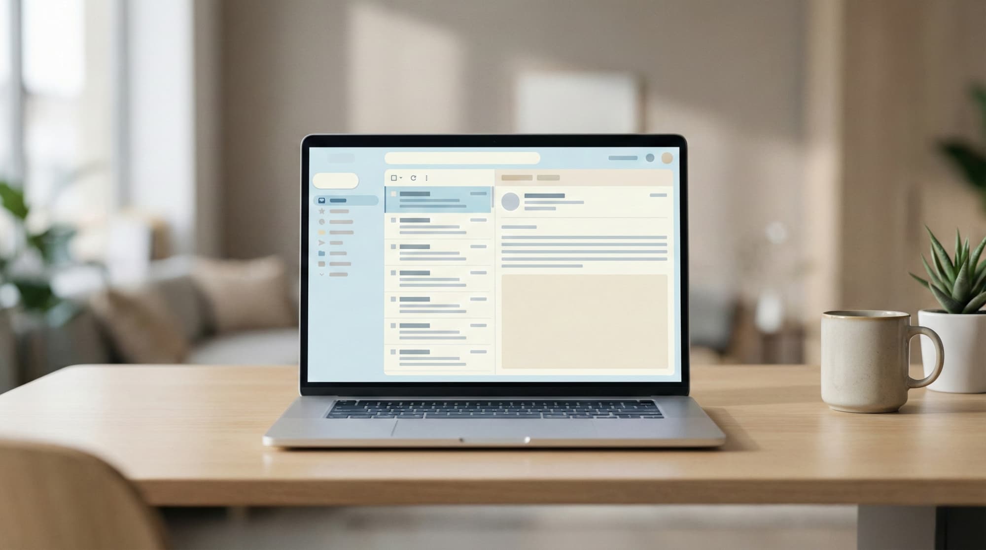 e-mail yönetim paneli arayüzü